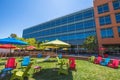 Google headquarters relaxing area