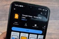 Google Keep - Notes and Lists application on Smartphone screen. Google Keep is a freeware web browser developed by Google LLC. Royalty Free Stock Photo