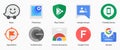 Google LLC. Apps from Google. Waze Local, PhotoScan, Play Protect, Groups, Find My Device, Expeditions, Authenticator, Chrome