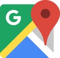 Google Map navigation icon, GPS icon, Location tracking Navigation icon