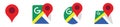 Google Maps icon set, Map pin markers, Location icon symbol,