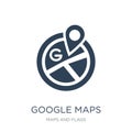 google maps icon in trendy design style. google maps icon isolated on white background. google maps vector icon simple and modern