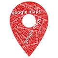 google maps, place, maps, location, pointer icon.