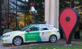 Google maps street view car in front of Google office Royalty Free Stock Photo