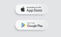 Google pay, App store app pay, - popular realistic payment logotype. Payment icon set. Editorial vector illustration.
