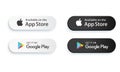 Google pay, App store app pay, - popular realistic payment logotype. Payment icon set. Editorial vector illustration.