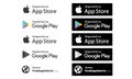 Google pay, App store app pay, - popular realistic payment logotype. Payment icon set. Editorial vector illustration.