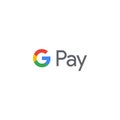 Google pay logo editorial illustrative on white background