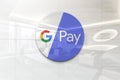 Google pay or tez on iphone realistic texture