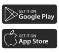 Google play app store icons. Download from google pay. Royalty Free Stock Photo