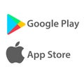 Google play app store icons. Download from google pay.