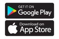 Google play app store icons Royalty Free Stock Photo