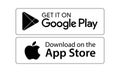 Google play app store icons Royalty Free Stock Photo