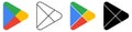 Google play store logo Royalty Free Stock Photo