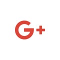 Google plus colored icon. Element of Social Media Logos illustration icon. Signs and symbols can be used for web, logo, mobile app