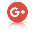 Google Plus logo icon Royalty Free Stock Photo