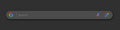 Google search bar. Google Input Panel. Appearance: Dark, search box with shadow on dark isolated background. Vector illustration