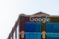 Google sign on outside of office building in Fulton Market. Streets of Chicago