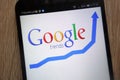 Google Trends logo displayed on a modern smartphone Royalty Free Stock Photo