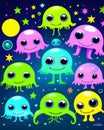 Googly eyed aliens