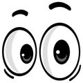 Googly Eyes Cartoon Vector Illustration Royalty Free Stock Photo