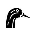goose animal zoo glyph icon vector illustration Royalty Free Stock Photo