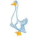 Goose cartoon illustration Royalty Free Stock Photo