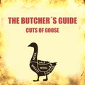 Goose Cut of meat . Butcher diagram, scheme