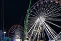 Goose Fair Wheels at Night Royalty Free Stock Photo
