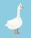 Goose farm bird cartoon icon