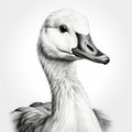 Goose Image: Hyperrealistic Svg Drawing With Clean Lines