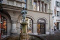 Goose Man Fountain Gansemannchenbrunnen at Hirschenplatz - Lucerne, Switzerland