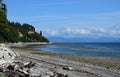 Goose Spit beach landscape  Comox, BC Royalty Free Stock Photo
