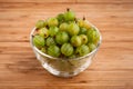 Gooseberries in bowl Royalty Free Stock Photo