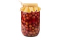 Gooseberry compote Royalty Free Stock Photo