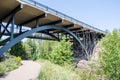 Gooseberry Falls bridge near the famous waterfalls of the same name in Northern Minnesota Royalty Free Stock Photo