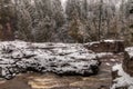 Gooseberry Falls State Park on Minnesota`s North Shore of Lake Superior in Summer Royalty Free Stock Photo