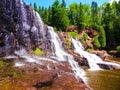 Gooseberry Falls State Park Middle Falls a waterfall on the north shore of Lake Superior in Minnesota, USA