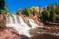 Gooseberry Falls waterfall in Minnesota Royalty Free Stock Photo