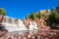 Gooseberry Falls waterfall in Minnesota Royalty Free Stock Photo