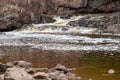 The Gooseberry River in Gooseberry Falls State Park in Minnesota Royalty Free Stock Photo