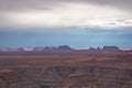 Gooseneck Canyon - Panoramic aerial view on the massive canyon of Goosenecks State Park near San Juan river, Utah, USA Royalty Free Stock Photo