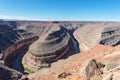 Goosenecks state park on San Juan river in Utah Royalty Free Stock Photo