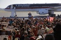 GOP Presidential Candidate Donald Trump Campaigns In Sacramento, California Royalty Free Stock Photo