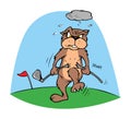 Gopher and golf ball