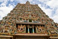Gopura (tower) of hindu temple Royalty Free Stock Photo