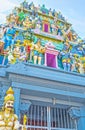 Gopuram tower of Kali Amman Kovil in Negombo