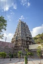 Gopuram of Vishnu Kallazagar temple in Madurai, Tamil Nadu, India