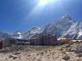 Gorak Shep, Nepal - May 17th 2019: Gorak Shep last village and resting area before the Everest Base Camp, Solukhumbu Valley