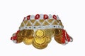 Gorani bride`s jewelry head or cap